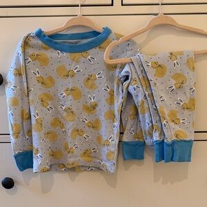 Magnolia Kids Pajama Set with Ducks with Bunny Ears